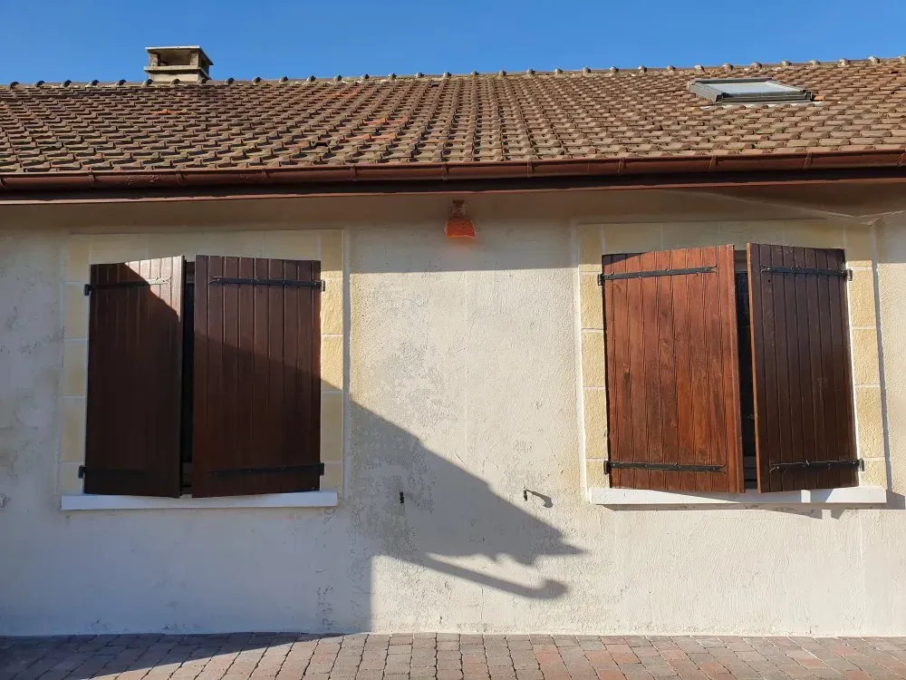 Pose d'un crépis sur l'ensemble de la maison chez un particulier près de Troyes (5)