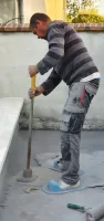 Création d'un seuil et d une plate-forme en béton imprimé dans une maison individ ( (7)