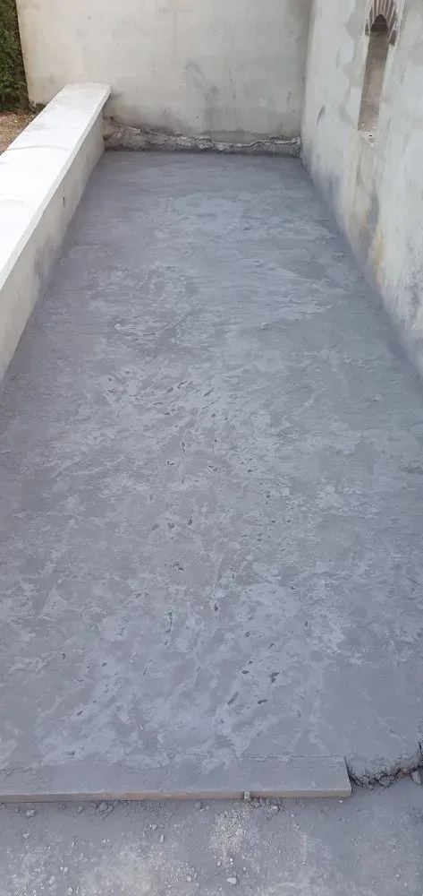 Création d'un seuil et d une plate-forme en béton imprimé dans une maison individ ( (8)