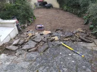 Rénovation d'une cour avec Création de puisards chez un particulier près de Troyes (2)
