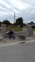 Création d'un mur de clôture dans un pavillon neuf près de Troyes (3)